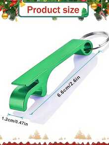1/10 piezas Abrebotellas personalizado con llavero, personalizable con nombre/logotipo/texto, con temática navideña a granel para recuerdos de fiesta, regalos corporativos, decoraciones de boda y Año Nuevo, de acero inoxidable duradero y fácil de limpiar - Adecuado para eventos promocionales, fiestas navideñas y recuerdos para invitados