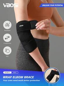 VBOSI 1 件可调节透气通用护肘护臂套，适用于篮球、自行车、举重、男女健身配件