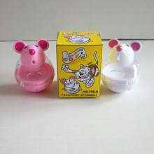 1pc Interactive Cat Toy Feeder, Mouse Shaped Dispenser, Plastic Food Ball Without Battery, Suitable For Cat Games & Pet Training Accessories