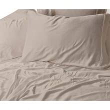 Almaya: Juego de Sábanas de Microfibra Suave de Lujo con Doble Cepillado / 1800 Hilos de Alta Calidad y Bolsillo Lateral para Accesorios (Azul Cielo, King Size) - Almendra - Ver 3