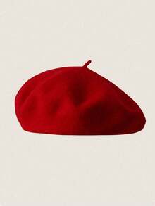 قبعة كاجوال للنساء قطعة واحدة، للخريف والشتاء، قبعة كاجوال خارجية مريحة وقابلة للتنفس، بطراز اليقطين الرجعي، موضة كورية للنساء، قبعة صوفية كاجوال يابانية دافئة، قبعة بيريه أحادية اللون، للهالوين، قبعة زينة عيد الميلاد، عصرية وشاملة، هدية عطلة - متعدد الألوان - مشاهدة 12