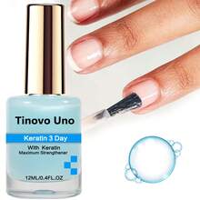 Tinovo Uno Keratin Nail Strengthener, Nail Strengthener For Damaged Nails, Protein Nail Art Care Tool, Nail Care Product For Women & Girls