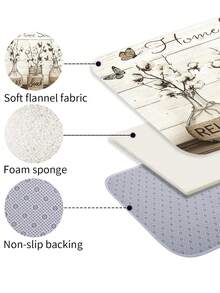 Set de perdele de duș retro cu fluture și sticlă, 1/3/4 buc, accesorii impermeabile și rezistente la uzură, cu 12 cârlige - include husă pentru scaun de toaletă, covorașe de baie și covoare - țesătură din poliester antiderapantă - lavabilă - perfectă pentru decor de sărbători, decor pentru casă/dormitor/casă/vest, decor de Crăciun