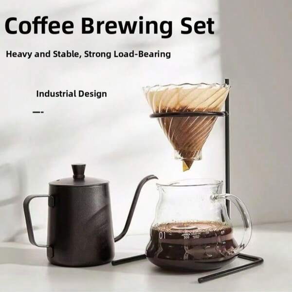 Antike Bronze Kaffeetassen Halterung, Glas Trichter, geschmiedetes Eisen Material, Tassen Halterung, Filterpapier, Vintage Tropf Tassen Halterung Trichter Halterung - Schwarz, Filterpapier, Kaffee Utensilien Tassen Präsentationsständer