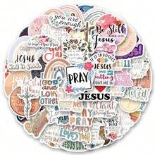60 Pcs Bible Verse Faith Stickers Pack | Inspirational Christian Aesthetic Vinyl Stickers,High Quality Stickers For Scrapbook,Decorative Paper,Journaling,Laptop,Bumper,Skateboard,Water Bottles,Computer,Cartoon,Hard Hat,Car Stickers,Stickers Can Bring A Lot Of Fun To Your Life,Perfect Gifts For Adults&Kids