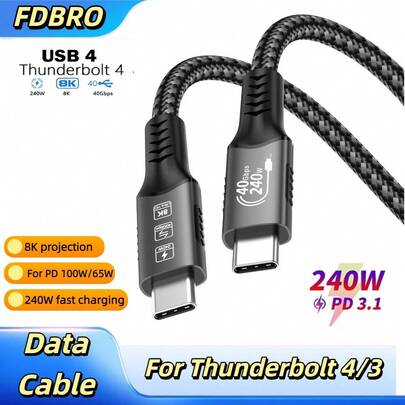 USB4 Cable 40Gbps 4…