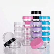 20/10/5/1pc 5g Travel Bottle, Travel Container Suitable For Face Cream, Leak Proof Reusable Travel Accessories, Lotion Cosmetics Bottle With Cover, Suitable For Body Cream - Pink - View 7