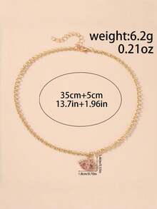 1pc Women's Simple & Fashionable Bow Pendant Necklace, Suitable For Daily Wear, Banquets, Parties, As Decorative Accessory, And An Ideal Gift For Holidays