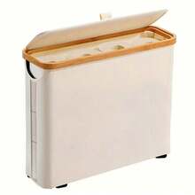 سلة غسيل سعة 100 لتر مع كيس داخلي، سهلة الإزالة، مناسبة لغرف النوم وغرف الغسيل والمعيشة والسكن الطلابي والفندق، بتصميم عادي | سلة بمبو متينة ، سلة غسيل، سلة تخزين