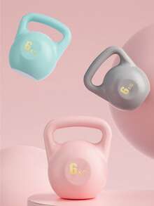 1 件健身哑铃壶铃女士健身家用男士哑铃训练臀部提升壶专业自填充设备健身器材，PE 材质，非常适合家庭健身房、深蹲和减肥锻炼（2 公斤 4 公斤 6 公斤 8 公斤）