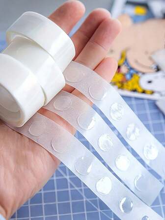 100pcs/Roll Double-Sided Transparent Balloon Glue Dots For Wedding & Birthday Decoration,