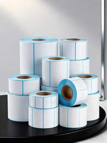 Marklife 40x30mm、60*40mm、70*20mm、80*60mm、100*100mm、1.57*1.18in、2.362*1.575 In、2.756*0.787 In、3.150*2.362 In、3.937*3.937 In、800 张/卷、经济型“热敏纸”、热敏标签贴纸、打印机方形热敏纸卷、白色、防水、防刮、防油、1 卷 - 兼容 P50、D100 打印机、适用于小型企业、商店、价格标签、包装标签、二维码、条形码、感恩节贴纸、愚人节 - 白色 - 查看 3