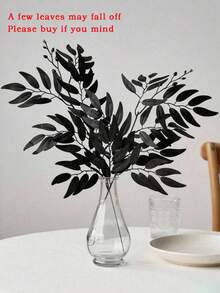 1/4/8/16/32pcs Italian Ruscus Greenery Stems, 27.6in Artificial Green Leaf Garland Artificial Flowers Vines Hanging Spray For Wedding Arch Bouquet Filler Table Centerpieces Home Decor,Rose, Decorative Rose, Decorative Style,Party And Holiday Decorations,Fall Decoration, Christmas Decoration, Boho Style,Bedroom Accessories Decorations