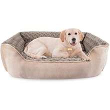 JOEJOY Rectangle Dog Bed For Large Medium Small Dogs - Washable Orthopedic Sofa Bed, Soft Breathable Puppy & Pet Cuddler, Durable Calming Dog Bed With Anti-Slip Bottom, Multiple Sizes,(L(30"X 24"X 9") Beige) - Type13 - 查看 1
