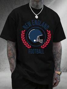 Men's & Women's New Graphic T-Shirt - Cotton Casual Fan Apparel With & Colors, Breathable Round Neck Short Sleeve Tee Game Day & Casual Attire, Ideal Supporters220g Heavy-Duty Pure Cotton T-Shirt, Fashionable And Comfortable Wo's Cotton T-Shirt, Suitable For Weekends, Travel, Shopping, Outdoor Activities Or Leisure, High-Quality Durable Fabric Suitable For All Seasons, Fashionable Top, - 黑色4 - 查看 1