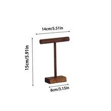 Jewelry Display Stand, Necklace Bracelet Holder Organizer, Minimalist Cylindrical Wooden Rack