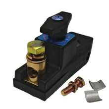 Interruptores de desconexión de batería de coche, interruptores de cierre de batería, interruptores de desconexión de poste superior, interruptor de aislador de batería marina - Negro - Ver 6