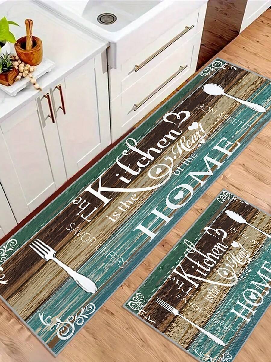 Zestaw 1/2/3 zmywalnych dywaników kuchennych w stylu boho, antypoślizgowa wycieraczka z poliestru z podkładem TPR, miękki aksamitny dywanik kuchenny – idealny do kuchni, pralni i korytarza