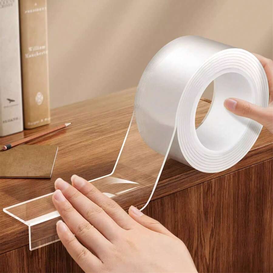 Transparent Edging Protective Anti-Collision Strips, Thickened & Widened, Glue-Free Home Use Table Corner Protection Cover, Wall Corner Soft Pad - Clear - View 1