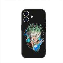 Cover Compatible With Apple  15 14 16 Plus 13 11 12 Pro Max X XR 6 + ProMax 16E TPU Phone Case Anime Dr Stone Ishigami Senkuu Compatible With  17 Case,  17 Pro Case,  17 Pro Max Case