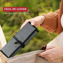 18 Pzs Kit de Pinceles para Pintura Acrilica, Cepillos de Acuarela y Gouache, Incluye Pincel de Punta Plana, Esptula y Esponja, Viene con Estuche, para Acuarela Gouache y Pintura al leo - inicial - Ver 6