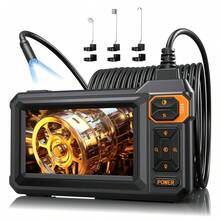 4.3" LCD Screen Endoscope Camera With Light, 16.5ft Flexible Snake Camera, USB Rechargeable, Ideal For DIY Home And Factory Inspection, 1080P HD Endoscope Camera