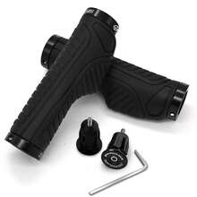 1 Pair Bicycle Handlebar Gloves – Lock System Anti-Slip Covers, Ergonomic Grip Reduces Hand Fatigue, Suitable For Mountain & Road Bikes