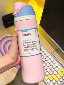 Insulated Stainless Steel Water Bottle With Straw, Sports Water Bottle, Great For Travel, 24oz/32oz - Nhiều màu - Xem 24
