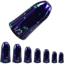 Pesos de Gusano de Tungsteno Reaction Tackle para Pesca de Lubina - Plomos en Forma de Bala para Texas y Carolina Rig - Escarabajo de junio - Ver 2