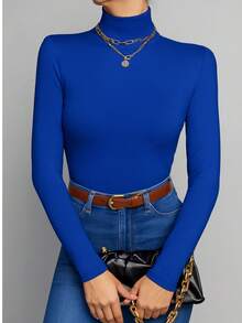 Women Blouses - Royal Blue - View 2