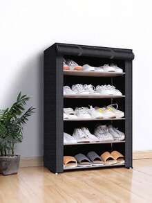 1pc Multi-layer Shoes Storage Rack - Black - View 1