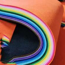 Materiales de manualidades de tela no tejida de colores, tela de fieltro para manualidades infantiles sin necesidad de cortar