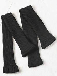 1 双可爱女士保暖袜、女士腿套、针织腿套、保暖袜、女士修身长筒冬季袜子、角色扮演分层袜