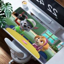 1pc  Cartoon Gaming Mouse Pad - Vibrant Animated Pups In Various Fun Scenes, Durable Large Desk Mat For PC & Keyboard, Ideal For Gamers, Kids' Room & Office Decor, Mouse Pads For Desk