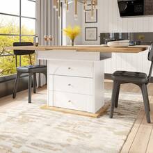 Tables - Natural + White + MDF - View 2