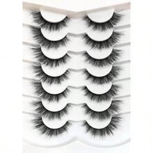 Pooplunch False Eyelashes Cat Eye Look Natural Volume Lashes Wispy Short Fake Eyelashes Faux Mink Lashes 7 Pairs Pack   Lashes With Clear Band Cat Eye Tail Elongated Eyelashes Natural Look Wispy Faux Mink Lashes Fluffy Soft False Eyelashes Natural Makeup Lashes Eyelashes Pestañas  Lash Clusters
