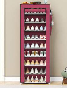 1pc Multi-Layer Large Capacity Shoe Storage Organizer, Space-Saving Design Fits Various Home Spaces, Keeps Shoes Tidy And Organized, Practical And Decorative Room Decor