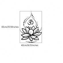 Lotus Flower Yoga Die Cut Vinyl Decal Sticker For Car Truck Motorcycle Window Bumper Wall Home Decor, Lotus Flower OM Mural ,MEDITATION Sticker