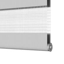 Tenda a rullo Zebra grigio chiaro 120x200 cm larghezza tessuto 115,9 cm poliestere