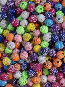 50 قطعة من الخرز الملون المطلي بالفضة ذو الثقب المستقيم قياس 10 مم من الراين الأكريليك، إكسسوارات صنع المجوهرات DIY للأساور والمجوهرات، خرز فضفاض