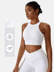 MFVIM Damen Sport Trägerhemd, Formende Weste, Hochelastische Lauf- und Fitness-Bekleidung, Stoßabsorbierende Weste, Bequem & Hautfreundlich, Geeignet für alle Jahreszeiten