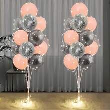 2 Pack Balloon Stand Kit With Lights For Floor, Balloon Tower With Stand, Balloon Pole For Wedding, Baby Shower, Birthday Party Or Bachelorette Party Decoration - Trong sáng - Xem 8