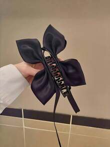 1 pezzo/3 pezzi Fermagli per capelli a fiocco e nastro per donne, fermagli a pinza attorcigliati, nuova moda 2025, stile di strada carino, in plastica ABS, adatti per primavera, estate, autunno, inverno, ritorno a scuola