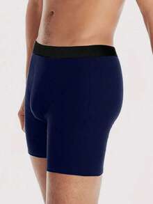 3 pares de calzoncillos tipo bóxer largos y cómodos para hombres, transpirables