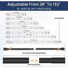 Curtain Window Rods - Black - View 7