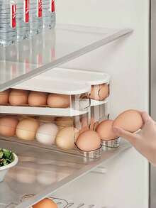 Hộp đựng trứng tự động hai lớp, hộp đựng trứng trong suốt, hộp bảo quản trứng trong tủ lạnh, hộp đựng trứng bằng nhựa, giá đựng trứng tiết kiệm không gian, khay đựng trứng di động, giá trưng bày trứng để bàn, hộp đựng trứng chống lăn, đồ trang trí Giáng sinh, vật dụng thiết yếu trong gia đình - Nhiều màu - Xem 7