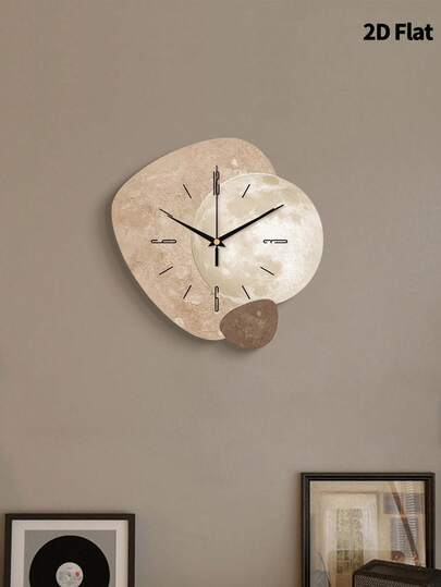 1pc 12inch/16inch Moderne Minimalist Creative Planet Art ation Wand Clock, Super Quiet Quartz Movement, No Ticking Sound, Room ation, Home Living Bedroom Classroom Kitchen Office Cafe Restaurant Ho Dormitory Hotel Apartment Klok Painting view 8