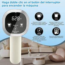 Dispensador de Agua Garrafon, Portátil Despachador de Agua USB Recargable, Bomba deAgua Garrafon Automático, Universal Interruptor de dispenser Pantalla Digital Rápido 2 Motores - Blanco - Ver 6
