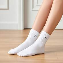 QLC SPORT Kit 3 Pairs Of Up Urban Casual Cotton Terry Socks, Unisex, Mid-Calf - 白色 - 查看 3