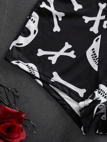 Halloween Skelett Sexy Dessous Set